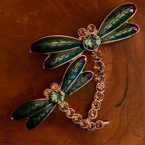 Dragonfly Enamel Brooch